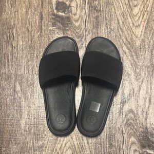 lululemon athletica Black Slide Sandals for Women